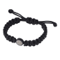 Preview: Ernstes Design, Herrenschmuck, Makramee Armband, Silk Wood, Edelstahl, A707
